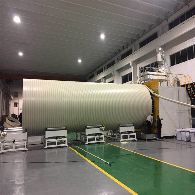 HDPE үлкен диаметрлі кәріз ағызу құбырларын өндіру желісі
